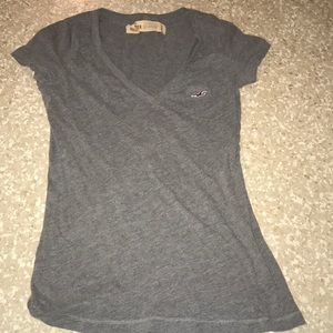 Grey Hollister Tshirt with pocket